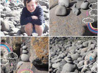 Finn O’Meara creates his own amazing rock family!