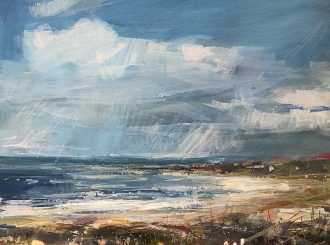 Windy Day White Park Bay 27 X 28 Cm